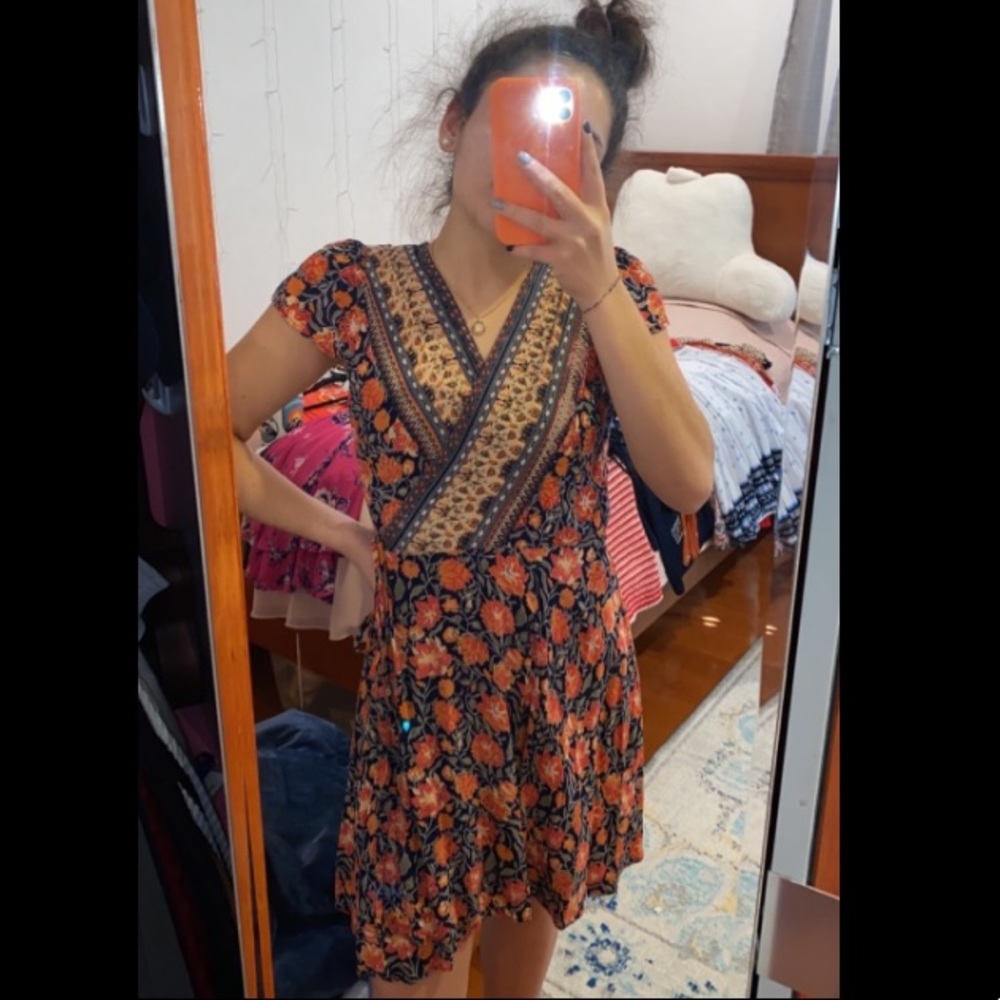 Floral Wrap Dress